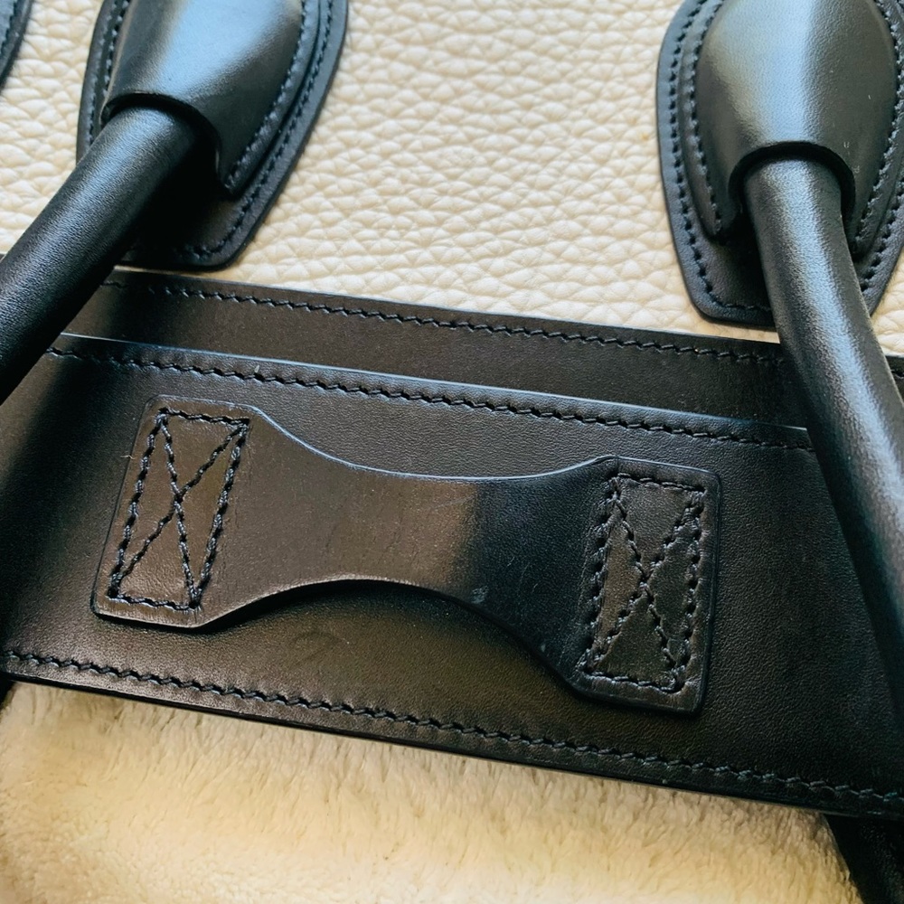 Rare Celine Micro Luggage Bag. Classic black & white leather with COA - Picture 13 of 15